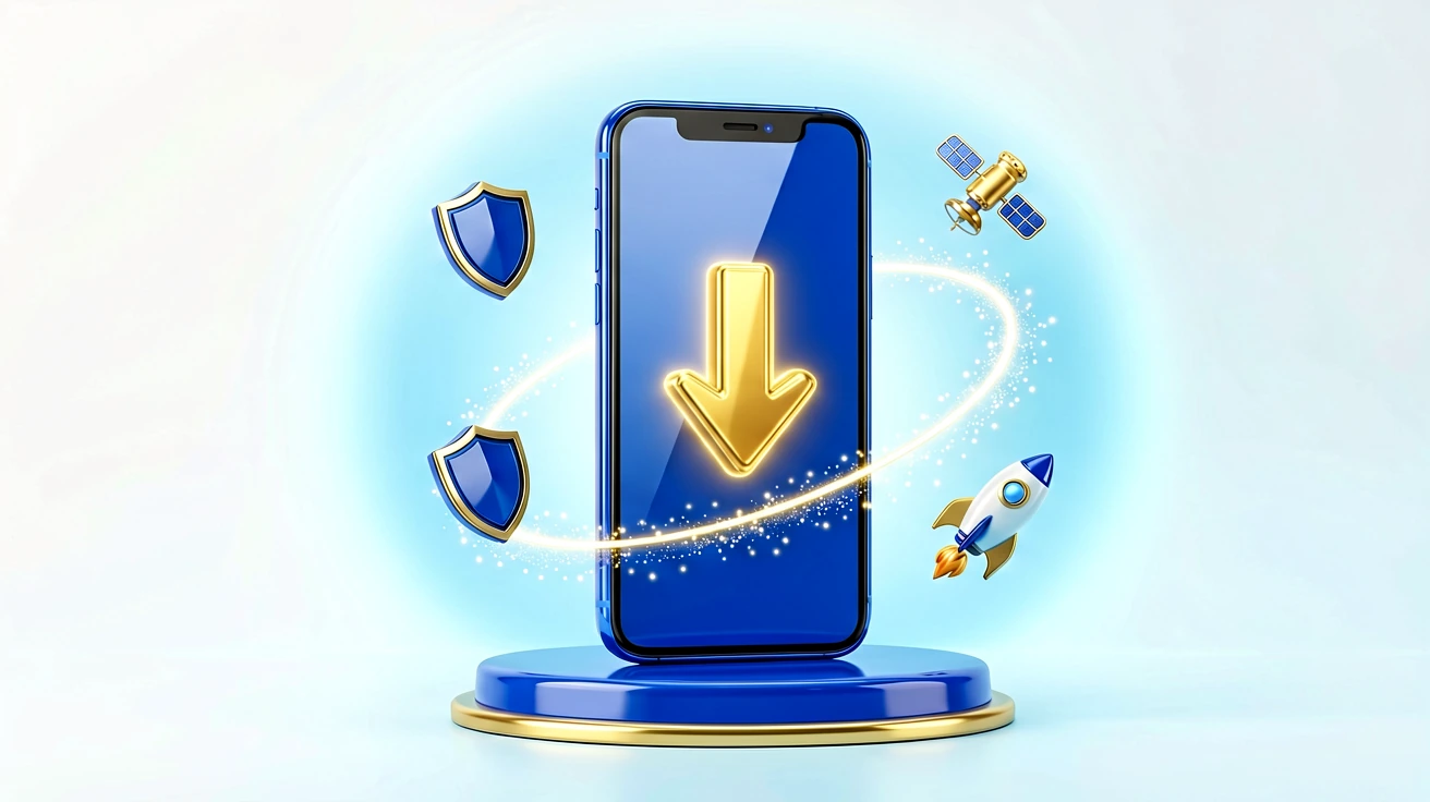 Download progress ring animation ပုံစံ, ဖုန်းထဲသို့ file ဒေါင်းလုဒ်လုပ်နေသည်ကို ကိုယ်စားပြုသည်